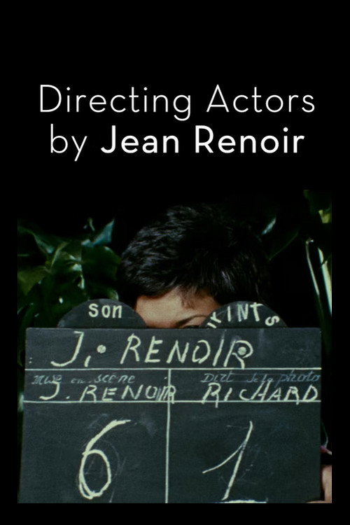 La direction d'acteur par Jean Renoir poster