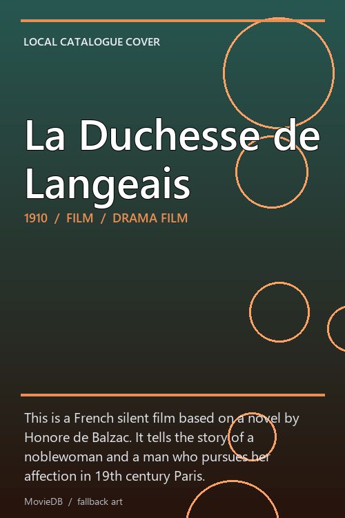 La Duchesse de Langeais poster