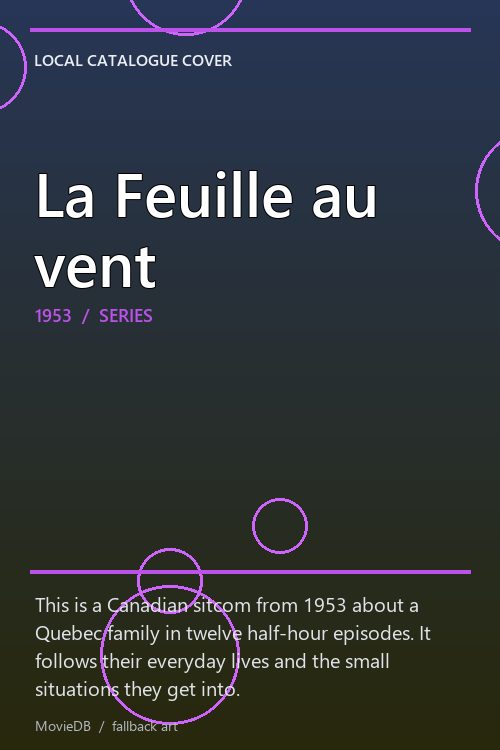 La Feuille au vent poster