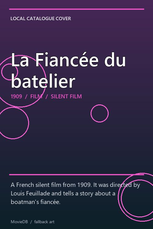 La Fiancée du batelier poster