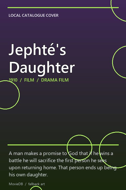 Jephté's Daughter poster