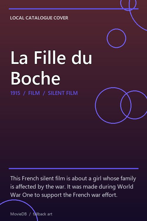La Fille du Boche poster