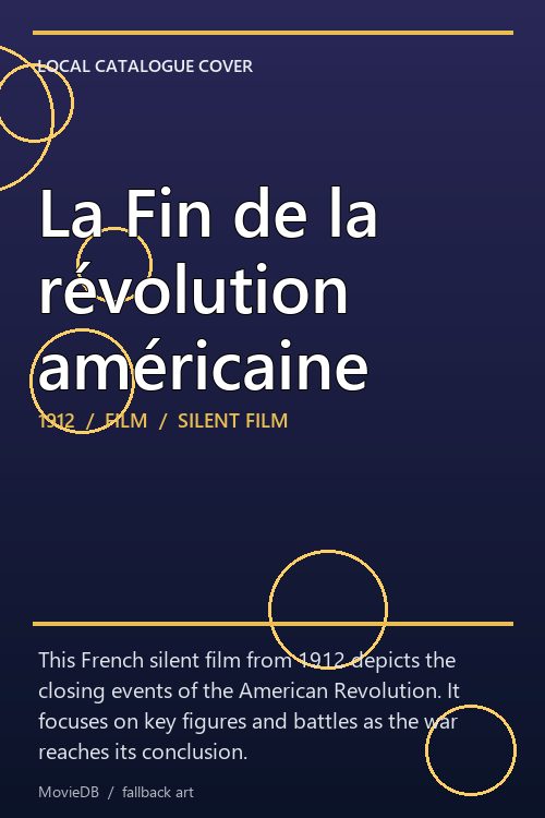 La Fin de la révolution américaine poster