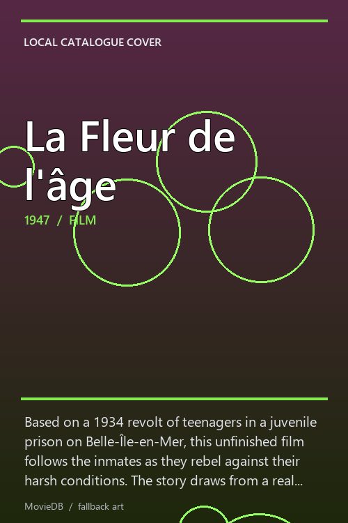 La Fleur de l'âge poster