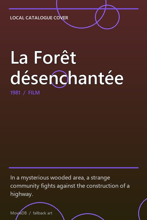 La Forêt désenchantée poster
