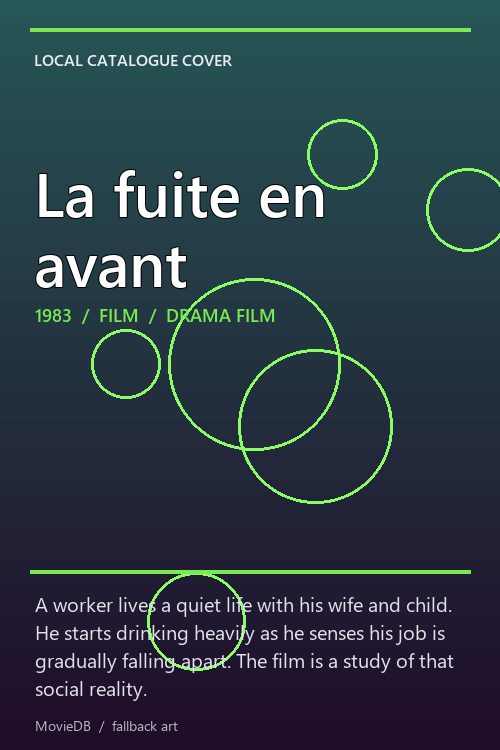 La fuite en avant poster