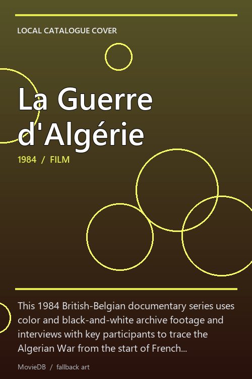 La Guerre d'Algérie poster