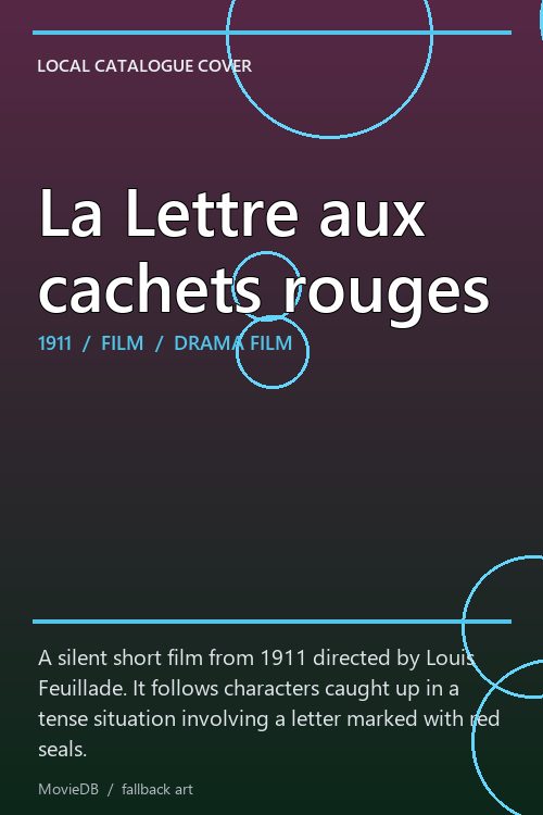 La Lettre aux cachets rouges poster