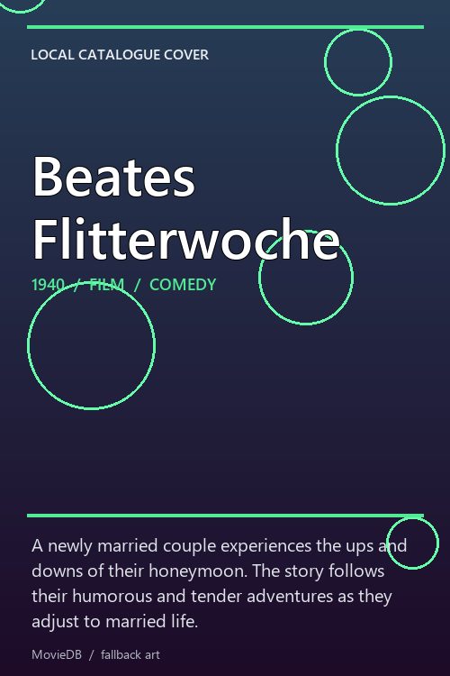 Beates Flitterwoche poster