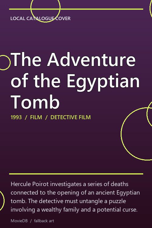 The Adventure of the Egyptian Tomb poster