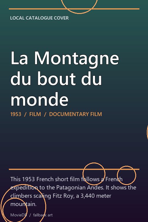 La Montagne du bout du monde poster