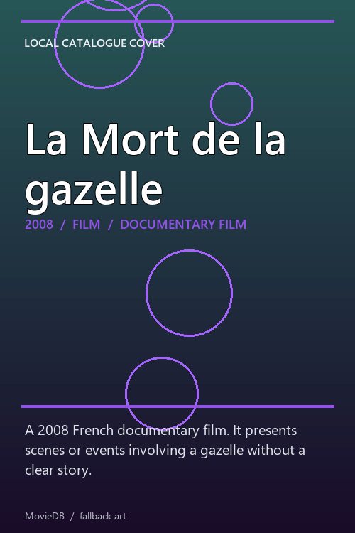 La Mort de la gazelle poster