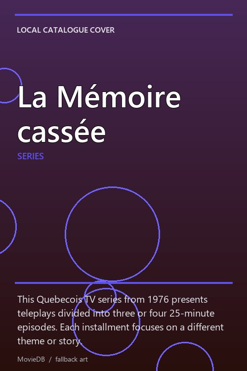 La Mémoire cassée poster