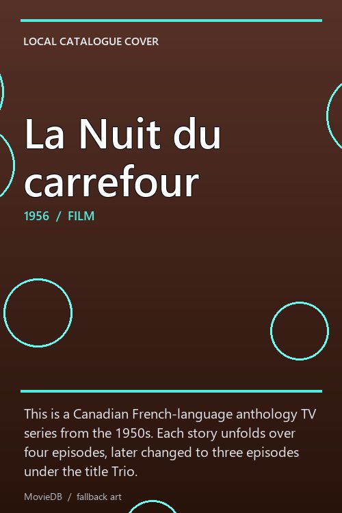 La Nuit du carrefour poster