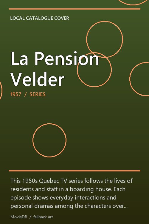 La Pension Velder poster