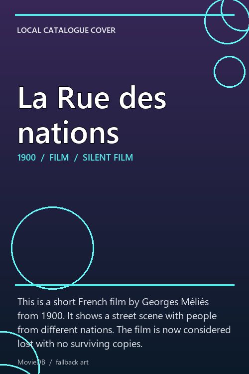La Rue des nations poster