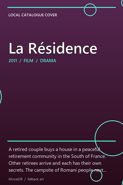La Résidence poster
