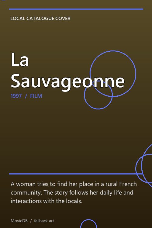 La Sauvageonne poster