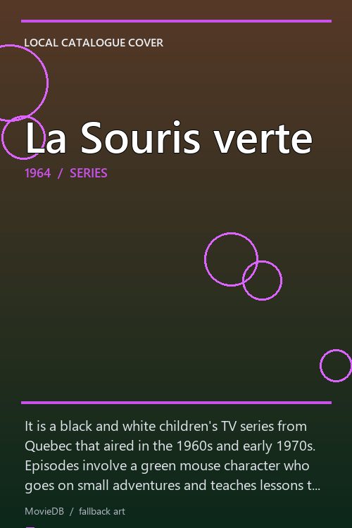 La Souris verte poster