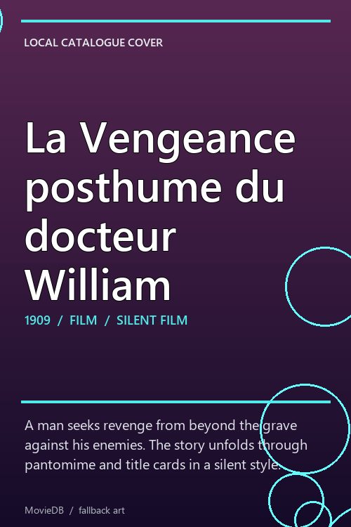 La Vengeance posthume du docteur William poster