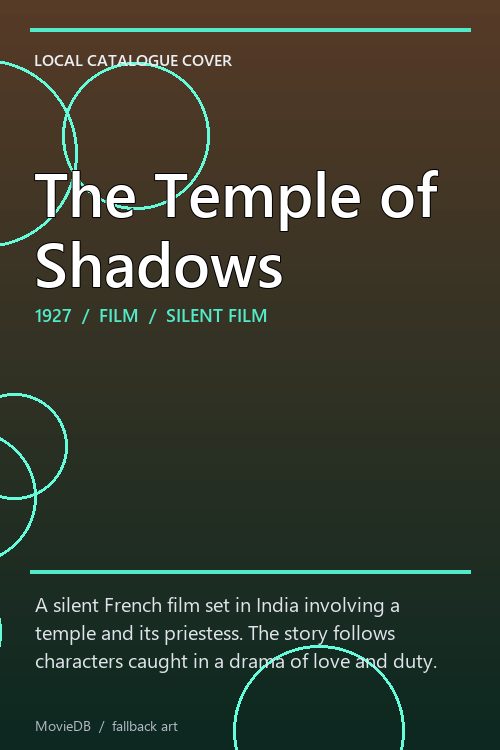 The Temple of Shadows poster