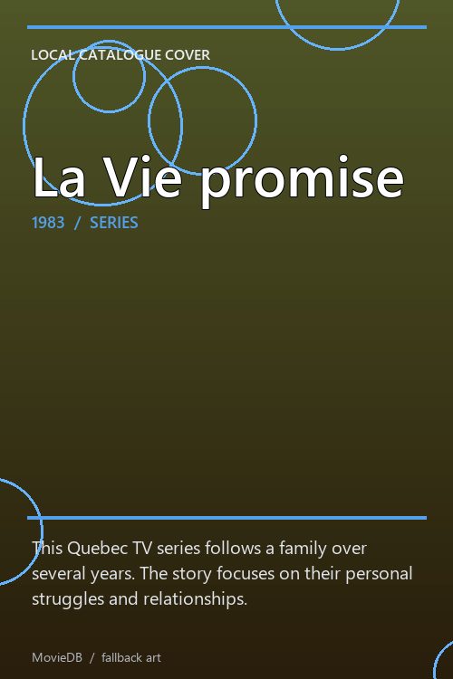La Vie promise poster