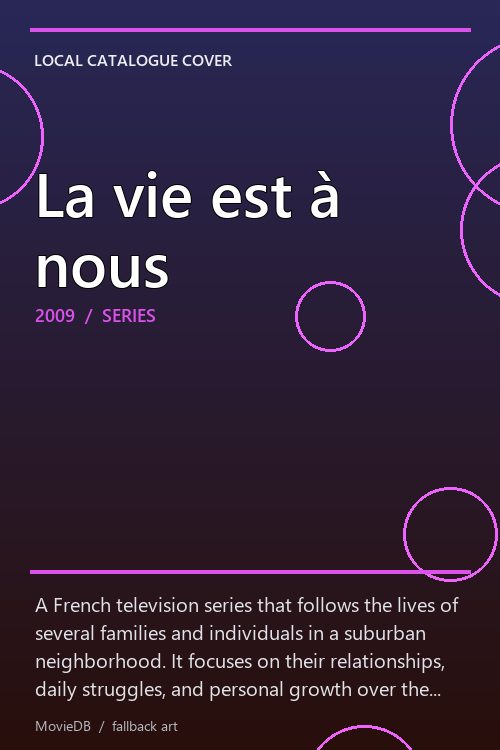 La vie est à nous poster