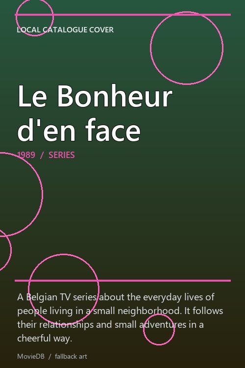 Le Bonheur d'en face poster