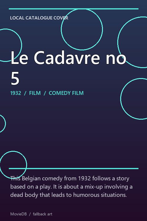 Le Cadavre no 5 poster