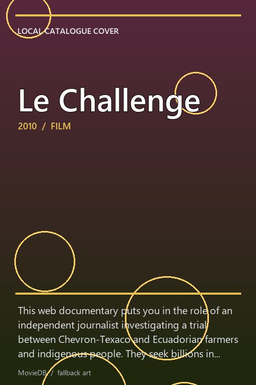 Le Challenge poster