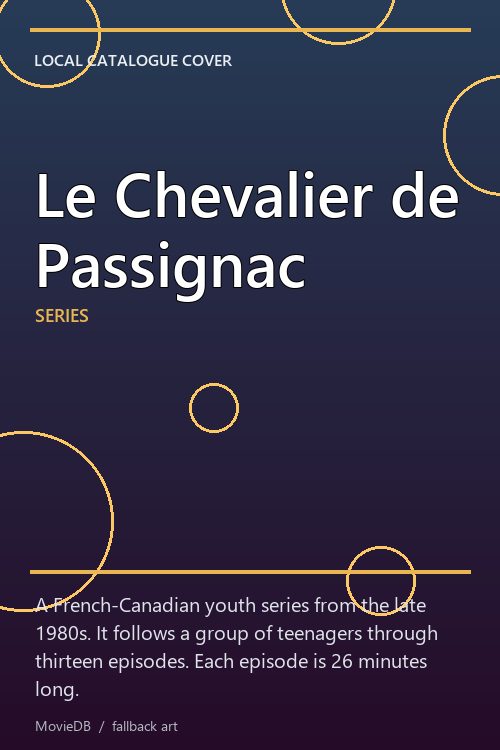 Le Chevalier de Passignac poster