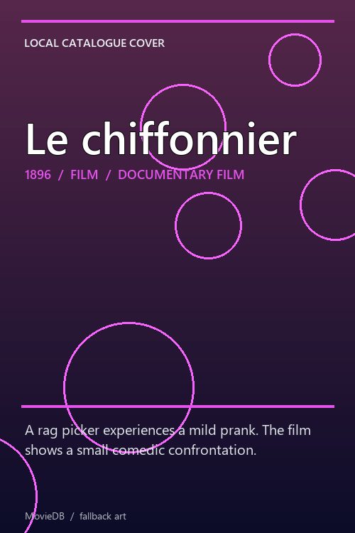 Le chiffonnier poster