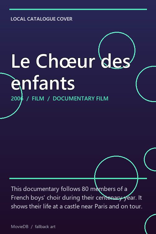 Le Chœur des enfants poster