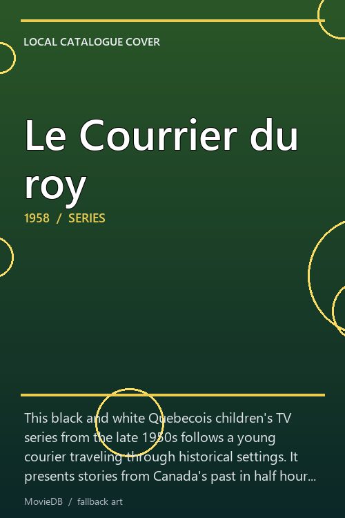 Le Courrier du roy poster