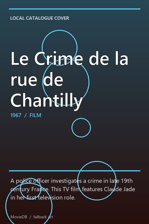 Le Crime de la rue de Chantilly poster