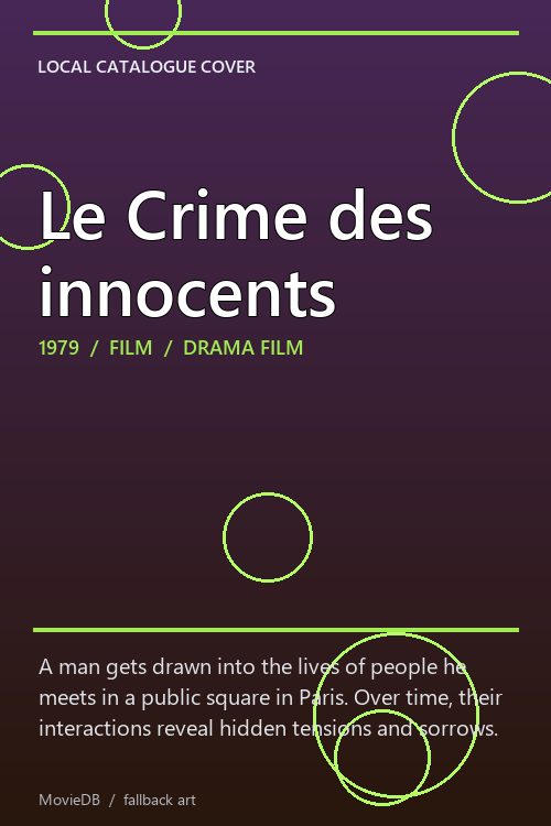 Le Crime des innocents poster
