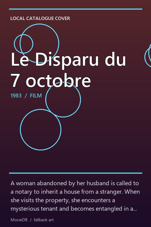 Le Disparu du 7 octobre poster