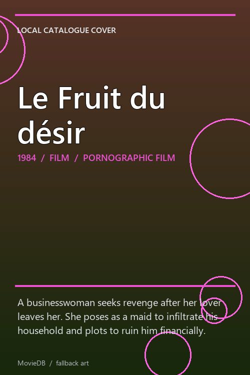Le Fruit du désir poster