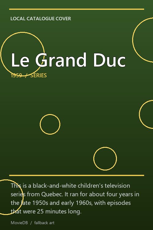 Le Grand Duc poster