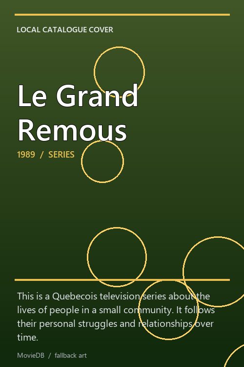 Le Grand Remous poster