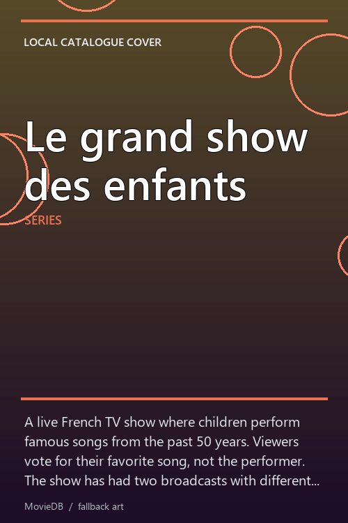 Le grand show des enfants poster
