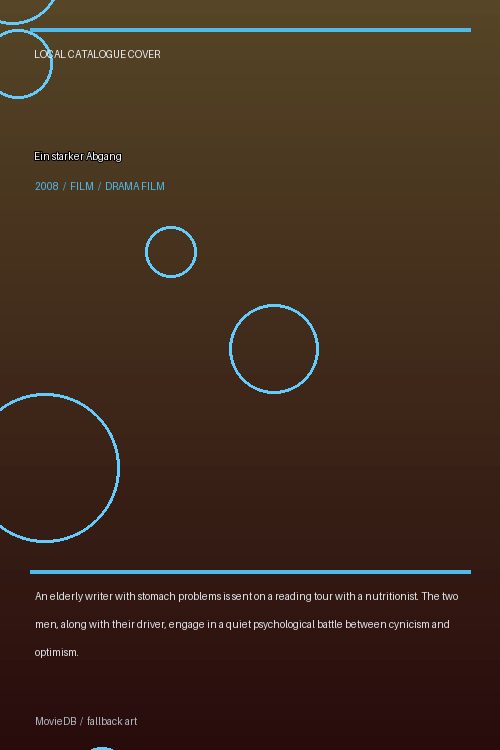 Ein starker Abgang poster