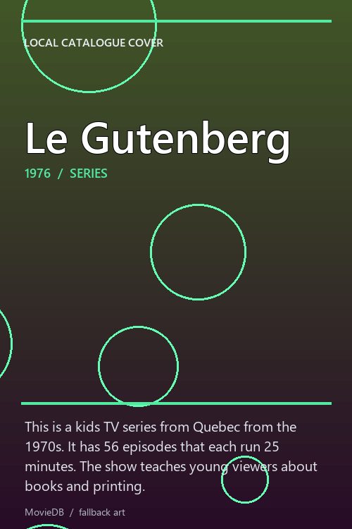 Le Gutenberg poster