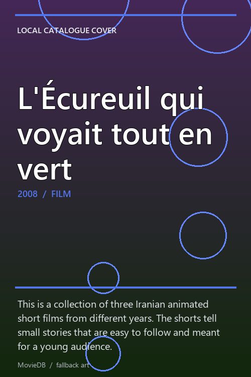 L'Écureuil qui voyait tout en vert poster
