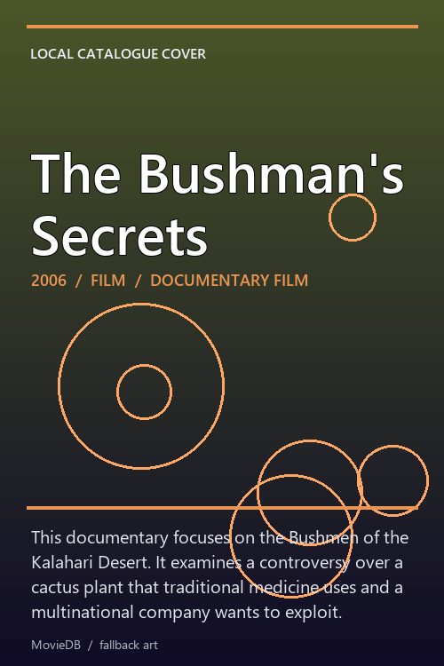 The Bushman's Secrets poster