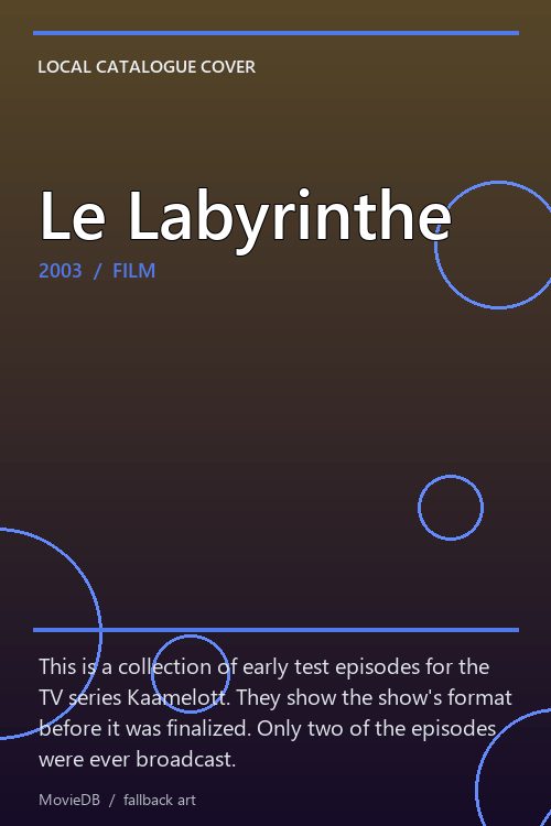 Le Labyrinthe poster
