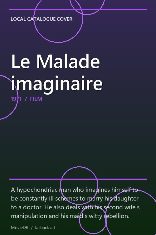 Le Malade imaginaire poster