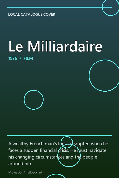 Le Milliardaire poster