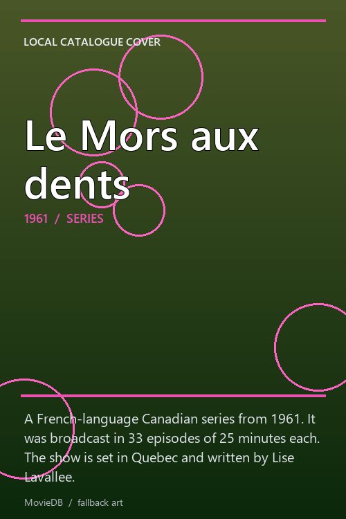 Le Mors aux dents poster