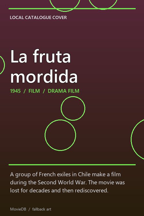 La fruta mordida poster